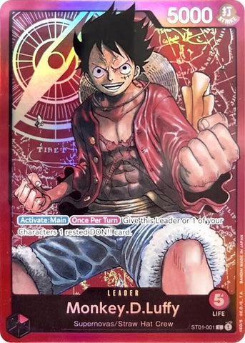 Monkey.D.Luffy (001) - Foil (Starter Deck 1: Straw Hat Crew)(ST01-001)(L)
