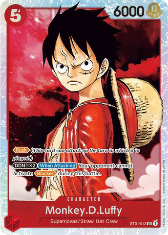 Monkey.D.Luffy (012) - Foil (Starter Deck 1: Straw Hat Crew)(ST01-012)(SR)