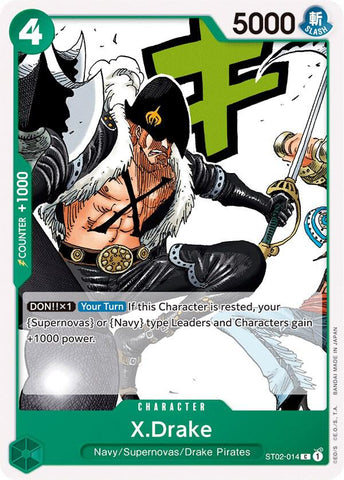 X.Drake (Starter Deck 2: Worst Generation)(ST02-014)(C)