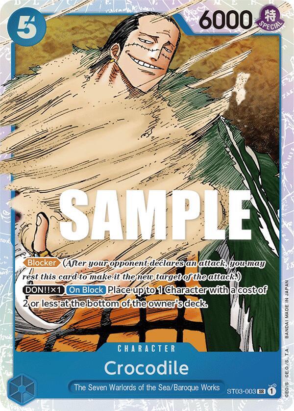 Crocodile (003) - Foil (Starter Deck 3: The Seven Warlords of The Sea)(ST03-003)(SR)