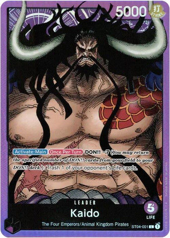 Kaido (001) - Foil (Starter Deck 4: Animal Kingdom Pirates)(ST04-001)(L)