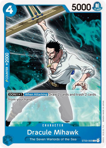 Dracule Mihawk (Starter Deck 3: The Seven Warlords of The Sea)(ST03-005)(C)