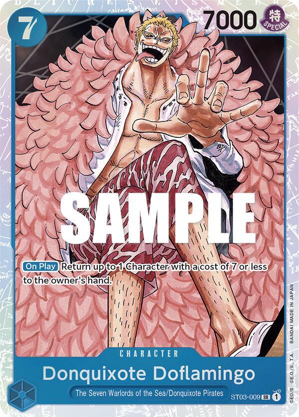 Donquixote Doflamingo - Foil (Starter Deck 3: The Seven Warlords of The Sea)(ST03-009)(SR)