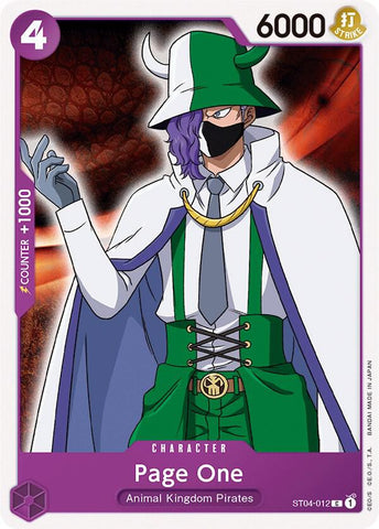 Page One (Starter Deck 4: Animal Kingdom Pirates)(ST04-012)(C)