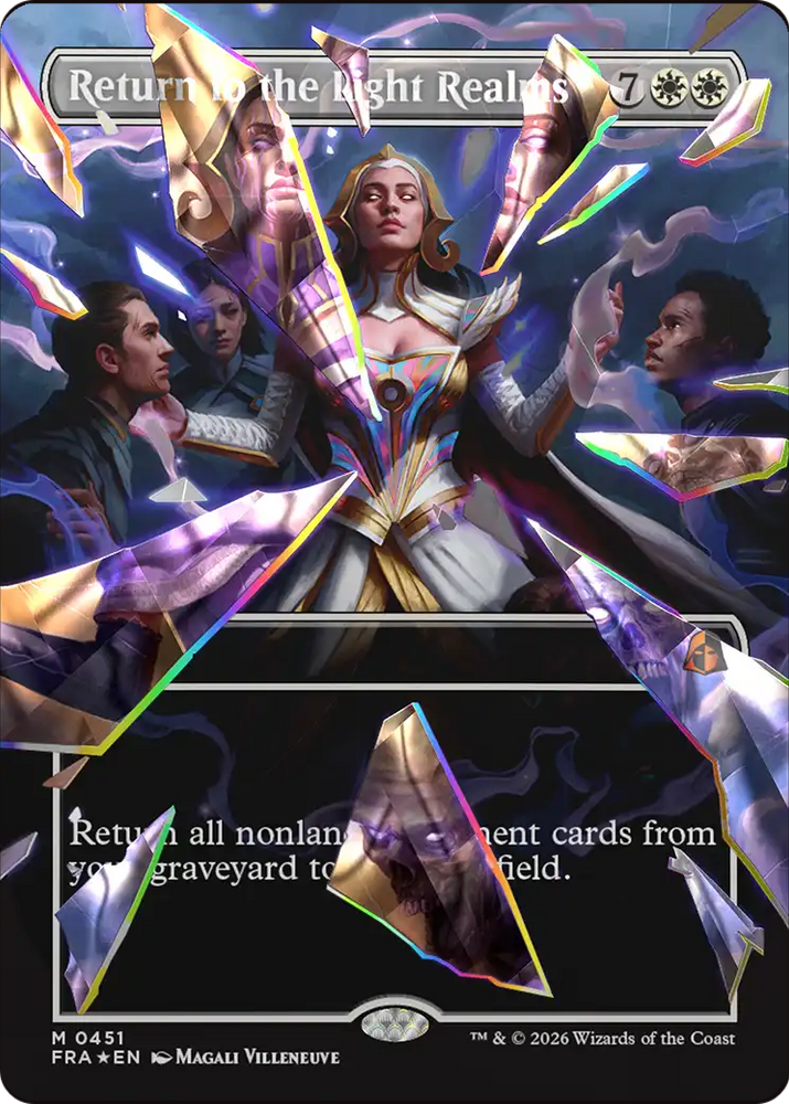 Return to the Light Realms [Borderless] (Facet Foil) (0451) [Foil] (Reality Fracture)(FRA-451)(M)