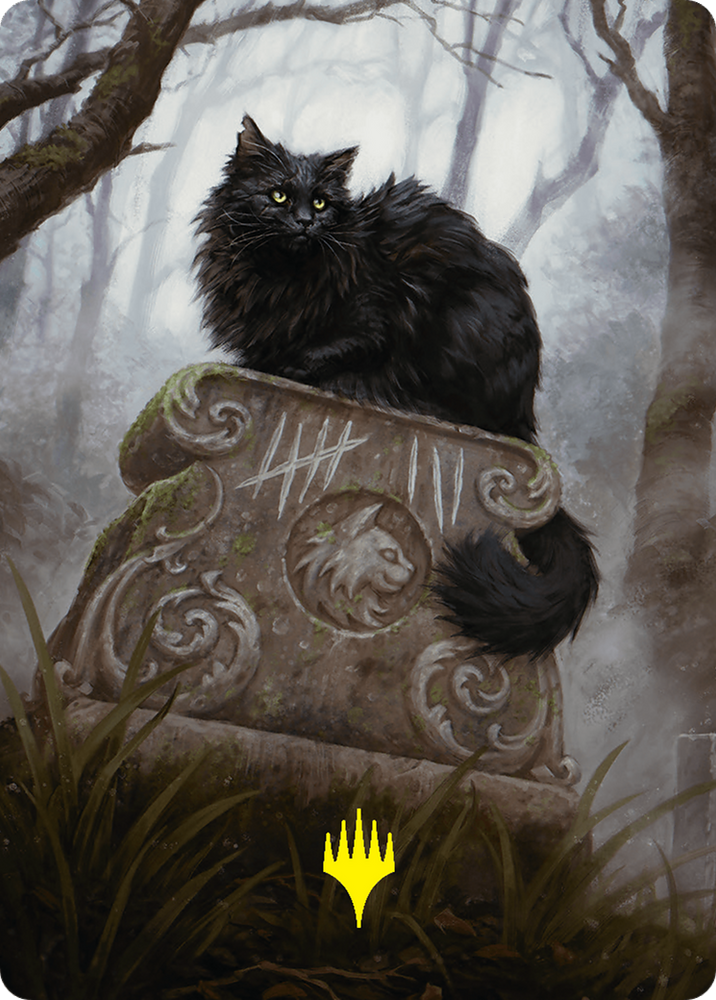 Nine-Lives Familiar 2 Art Card (36/54) (Gold-Stamped Planeswalker Symbol) [Foundations Art Series]