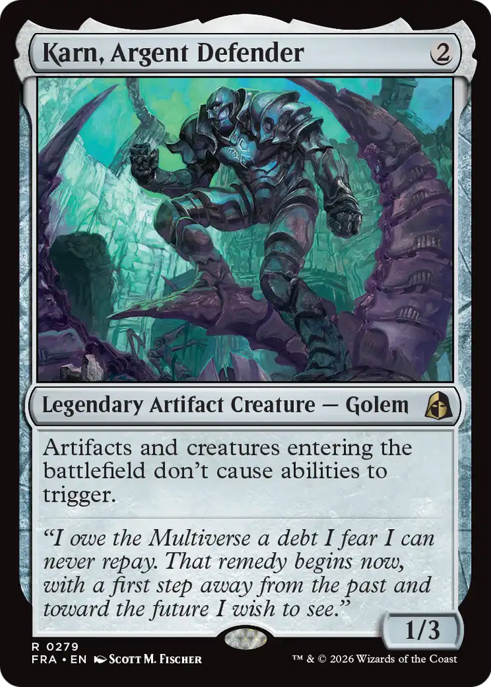Karn, Argent Defender (Reality Fracture)(FRA-279)(R)