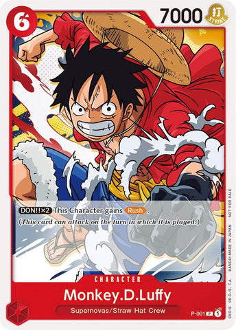 Monkey.D.Luffy [Super Pre-Release] [Participant] (One Piece Promotion Cards)(P-001)(PR)