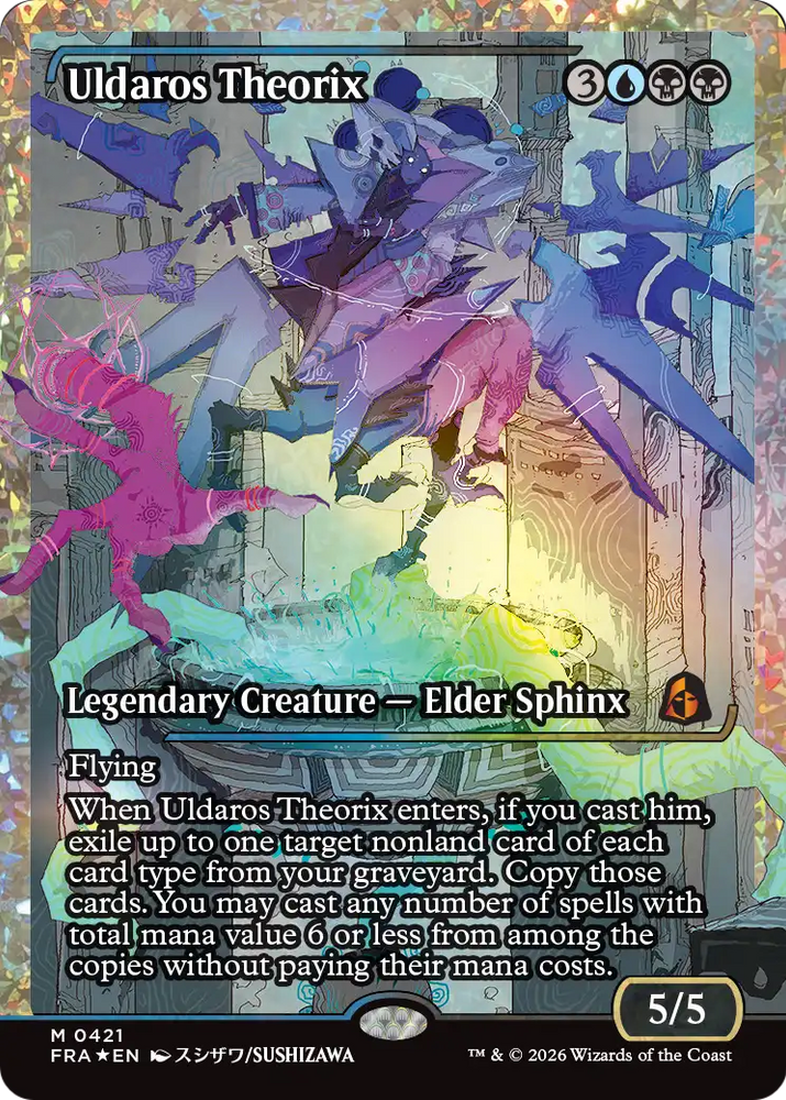 Uldaros Theorix [Showcase] (Fracture Foil) (0421) [Foil] (Reality Fracture)(FRA-421)(M)