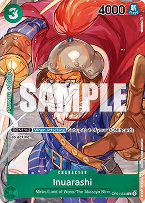Inuarashi - Box Topper - Foil (Romance Dawn)(OP01-034)(C)
