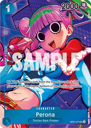 Perona - Box Topper - Foil (Romance Dawn)(OP01-077)(UC)
