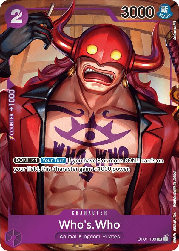 Who's.Who - Box Topper - Foil (Romance Dawn)(OP01-109)(UC)