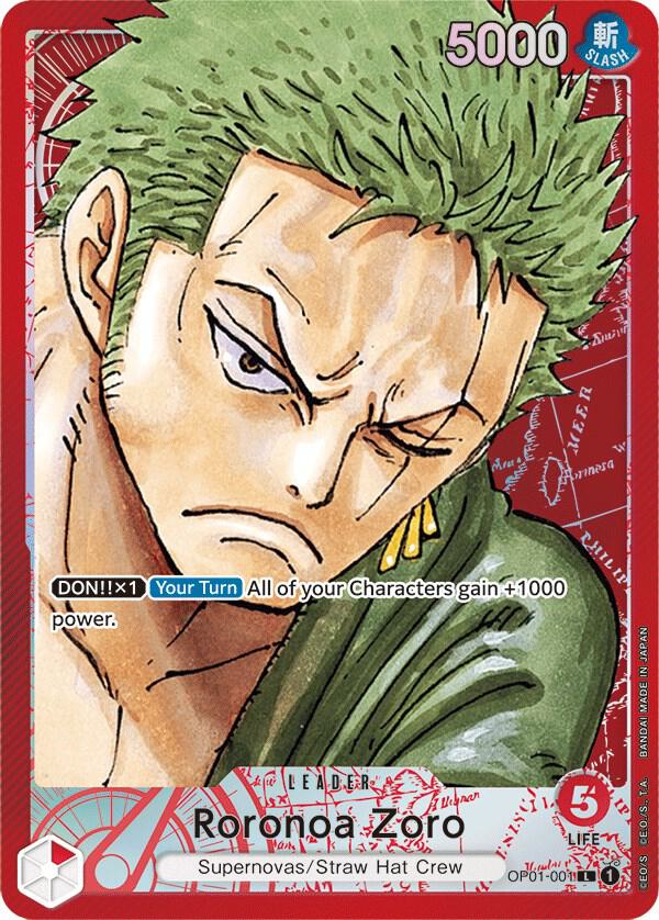 Roronoa Zoro (001) - Parallel - Foil (Romance Dawn)(OP01-001)(L)