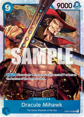 Dracule Mihawk - Foil (Romance Dawn)(OP01-070)(SR)