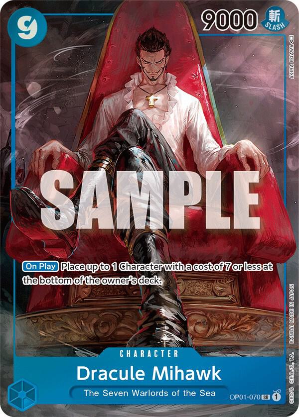Dracule Mihawk - Parallel - Foil (Romance Dawn)(OP01-070)(SR)