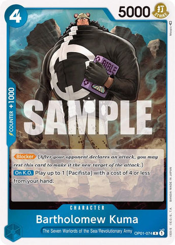 Bartholomew Kuma - Foil (Romance Dawn)(OP01-074)(R)