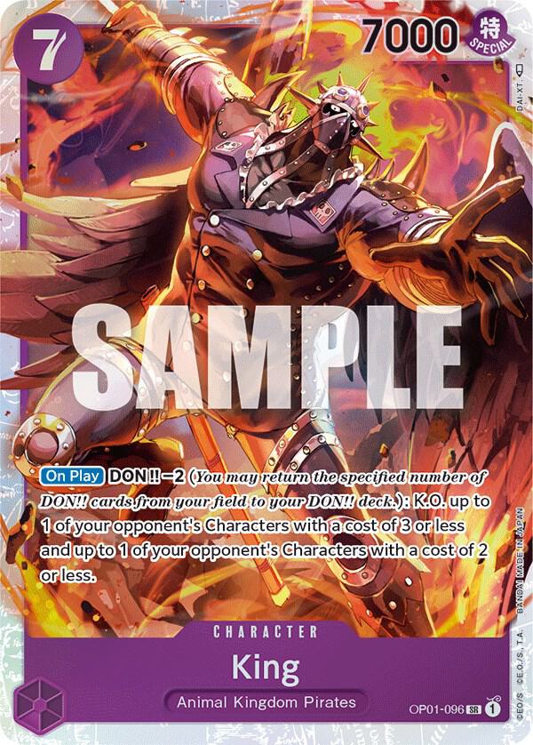 King (096) - Foil (Romance Dawn)(OP01-096)(SR)