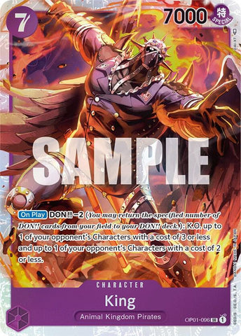 King (096) - Foil (Romance Dawn)(OP01-096)(SR)