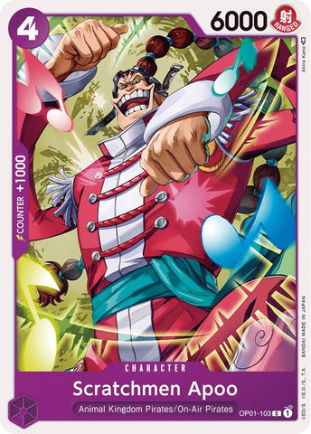 Scratchmen Apoo (Romance Dawn)(OP01-103)(C)
