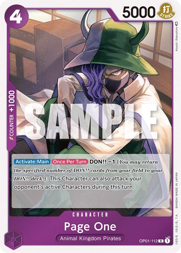 Page One - Foil (Romance Dawn)(OP01-112)(R)