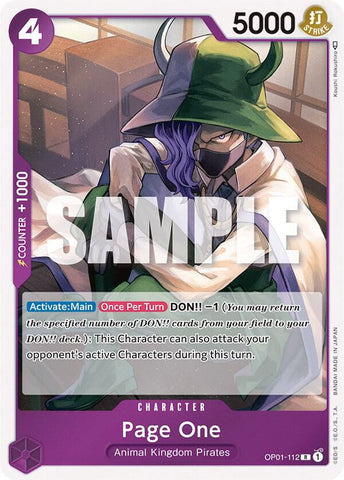 Page One - Foil (Romance Dawn)(OP01-112)(R)