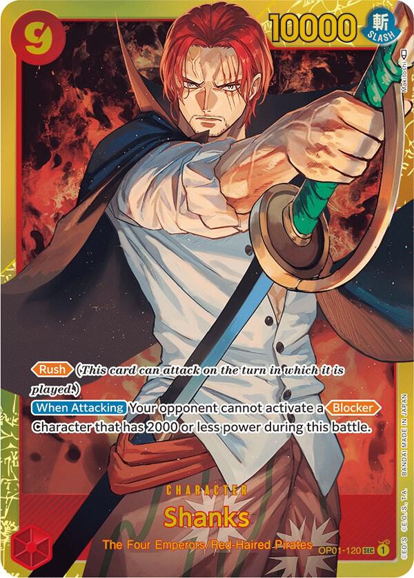 Shanks - Foil (Romance Dawn)(OP01-120)(SEC)