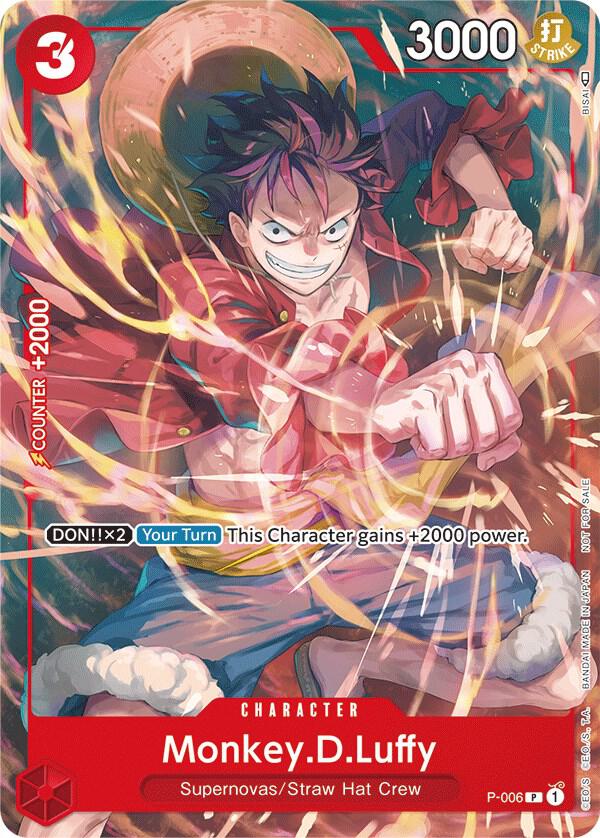 Monkey.D.Luffy - P-006 [Tournament Pack Vol. 1] (One Piece Promotion Cards)(P-006)(PR)
