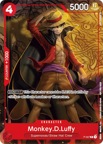 Monkey.D.Luffy - P-007 [Tournament Pack Vol. 1] (One Piece Promotion Cards)(P-007)(PR)