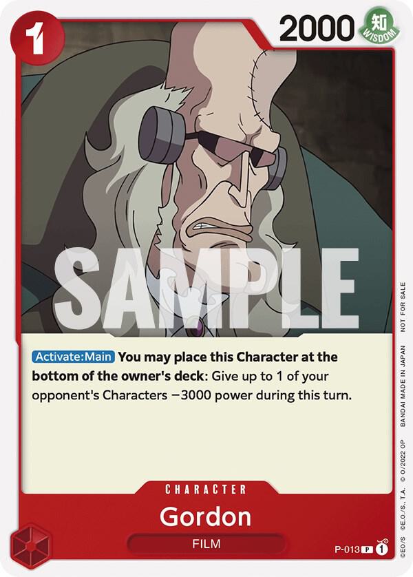 Gordon [One Piece Film Red] (One Piece Promotion Cards)(P-013)(PR)