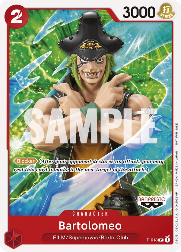 Bartolomeo [One Piece Film Red] (One Piece Promotion Cards)(P-018)(PR)