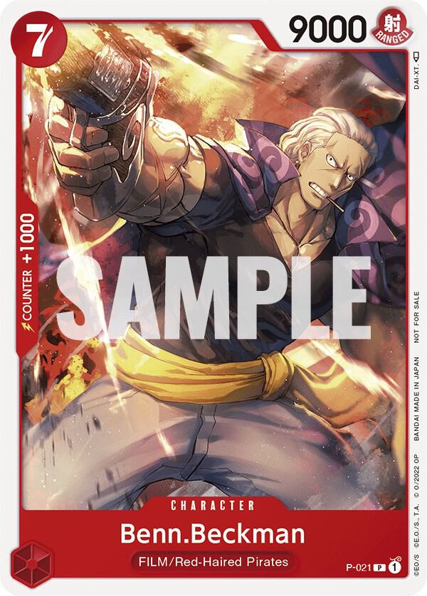 Benn.Beckman [One Piece Film Red] (One Piece Promotion Cards)(P-021)(PR)