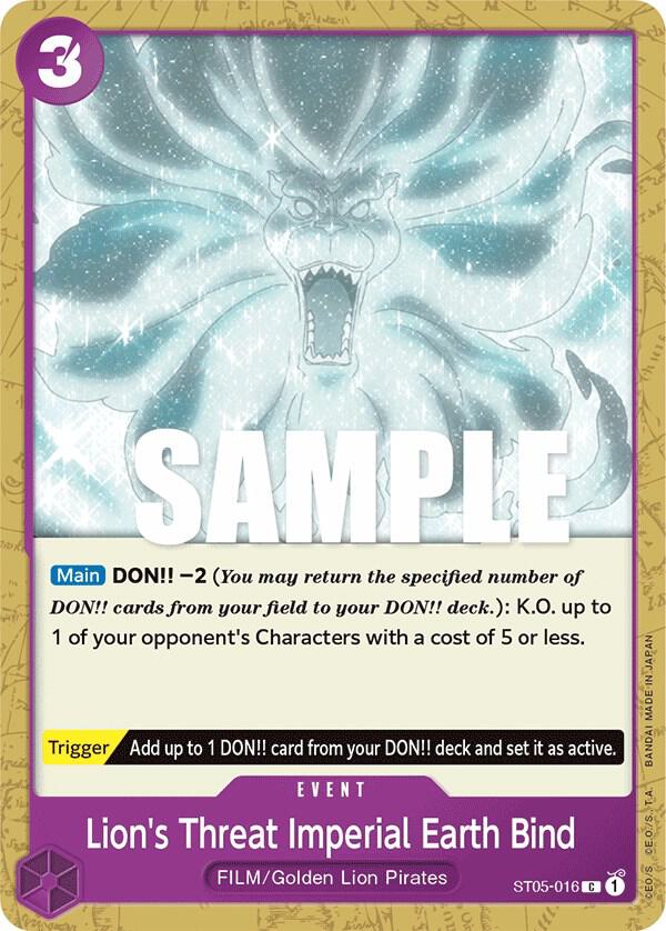 Lion's Threat Imperial Earth Bind (Starter Deck 5: Film Edition)(ST05-016)(C)