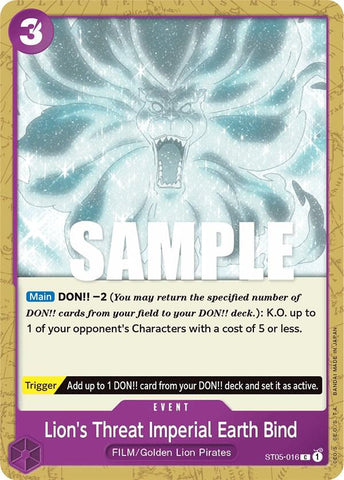 Lion's Threat Imperial Earth Bind (Starter Deck 5: Film Edition)(ST05-016)(C)