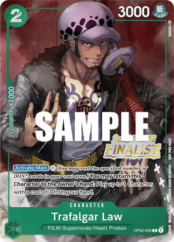 Trafalgar Law [Online Regional 2023] [Finalist] [Foil] (One Piece Promotion Cards)(OP02-035)(PR)