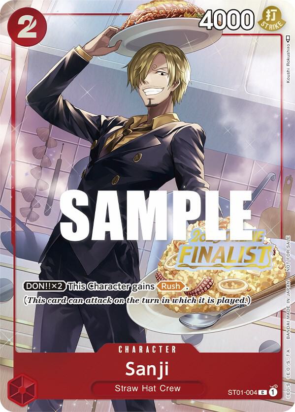 Sanji [Online Regional 2023] [Finalist] [Foil] (One Piece Promotion Cards)(ST01-004)(PR)