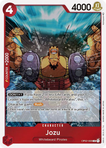 Jozu - Foil (Paramount War)(OP02-008)(R)