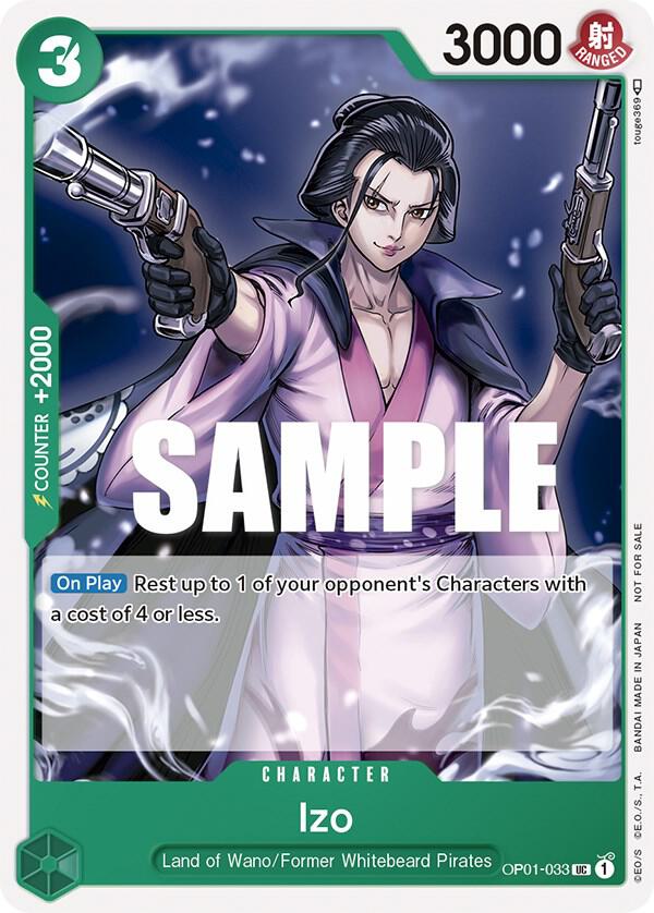 Izo [Tournament Pack Vol. 2] (One Piece Promotion Cards)(OP01-033)(PR)