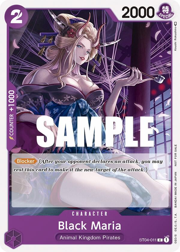 Black Maria [Tournament Pack Vol. 2] (One Piece Promotion Cards)(ST04-011)(PR)