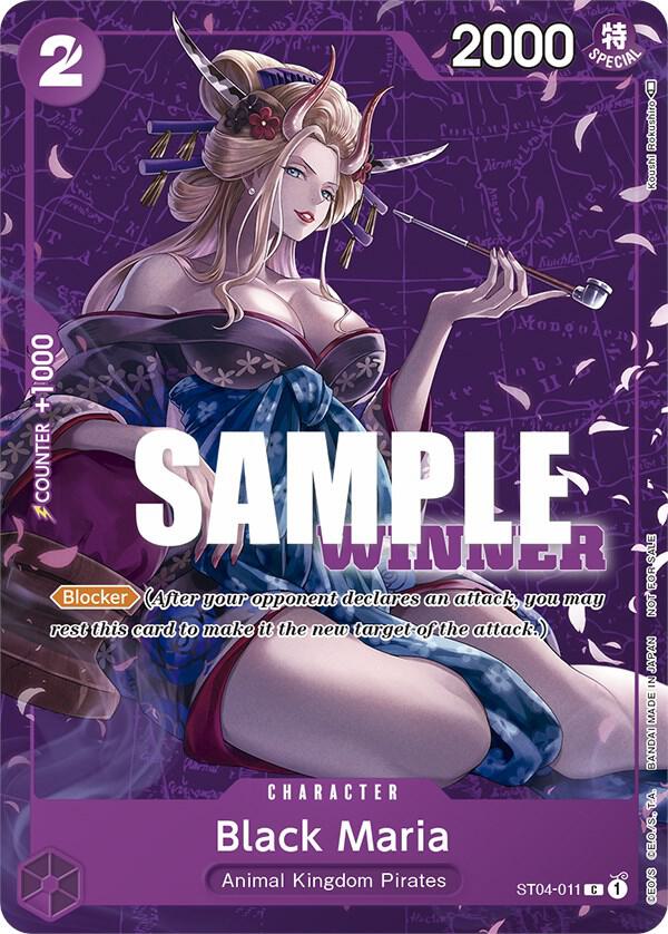 Black Maria [Tournament Pack Vol. 2] [Winner] (One Piece Promotion Cards)(ST04-011)(PR)