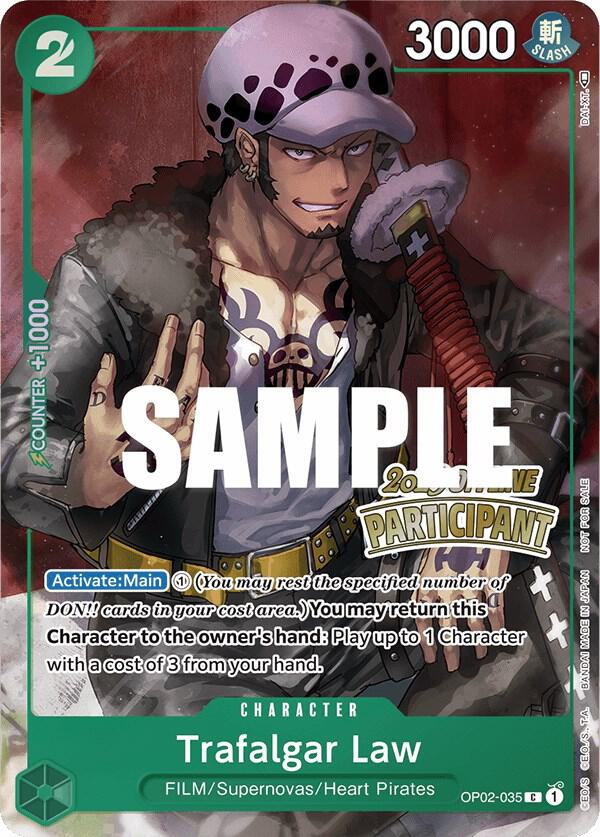 Trafalgar Law [Offline Regional 2023] [Participant] [Foil] (One Piece Promotion Cards)(OP02-035)(PR)