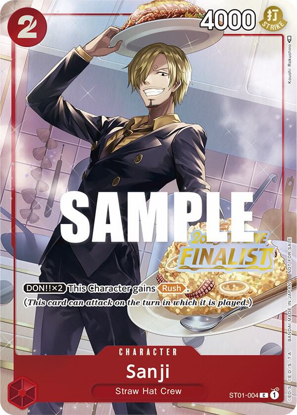 Sanji [Offline Regional 2023] [Finalist] [Foil] (One Piece Promotion Cards)(ST01-004)(PR)
