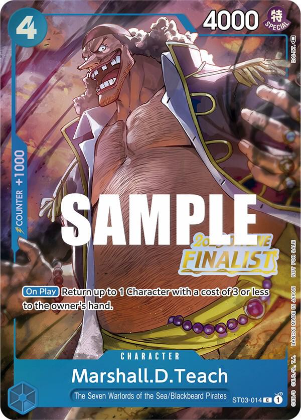 Marshall.D.Teach [Offline Regional 2023] [Finalist] [Foil] (One Piece Promotion Cards)(ST03-014)(PR)
