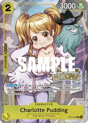 Charlotte Pudding [Offline Regional 2023] [Participant] [Foil] (One Piece Promotion Cards)(ST07-008)(PR)
