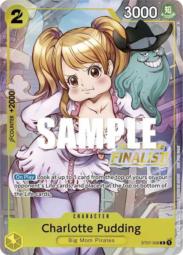 Charlotte Pudding [Offline Regional 2023] [Finalist] [Foil] (One Piece Promotion Cards)(ST07-008)(PR)