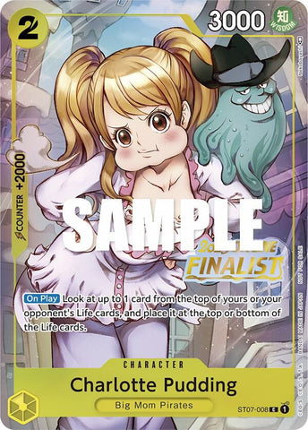 Charlotte Pudding [Offline Regional 2023] [Finalist] [Foil] (One Piece Promotion Cards)(ST07-008)(PR)