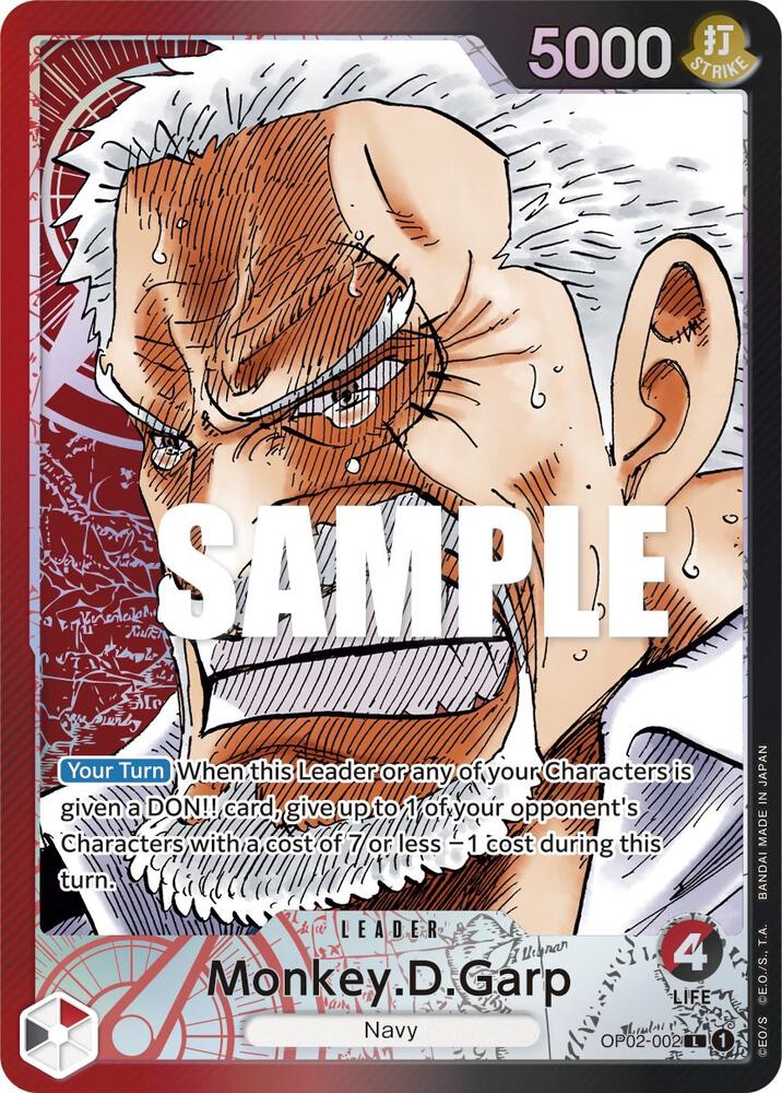 Monkey.D.Garp (002) - Alternate Art - Foil (Paramount War)(OP02-002)(L)