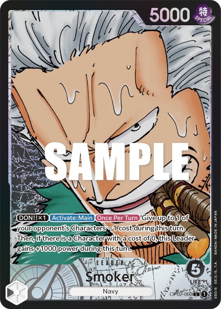 Smoker (093) - Alternate Art - Foil (Paramount War)(OP02-093)(L)