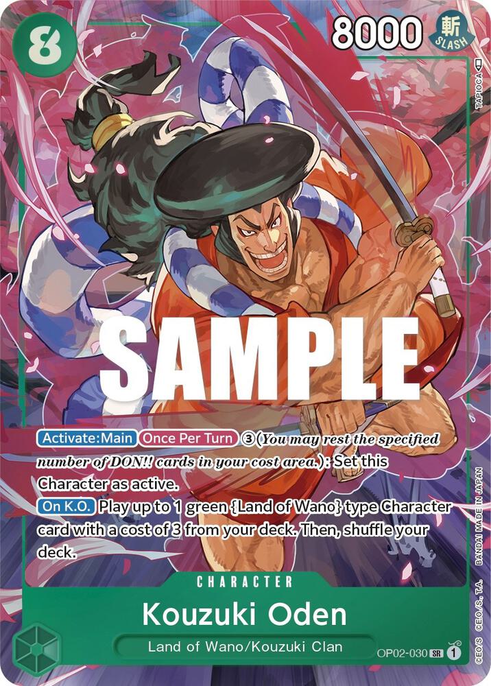 Kouzuki Oden - Alternate Art - Foil (Paramount War)(OP02-030)(SR)