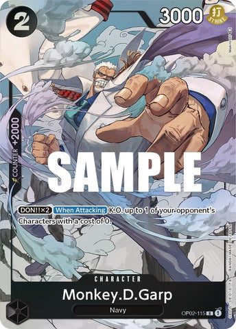 Monkey.D.Garp (115) - Alternate Art - Foil (Paramount War)(OP02-115)(R)