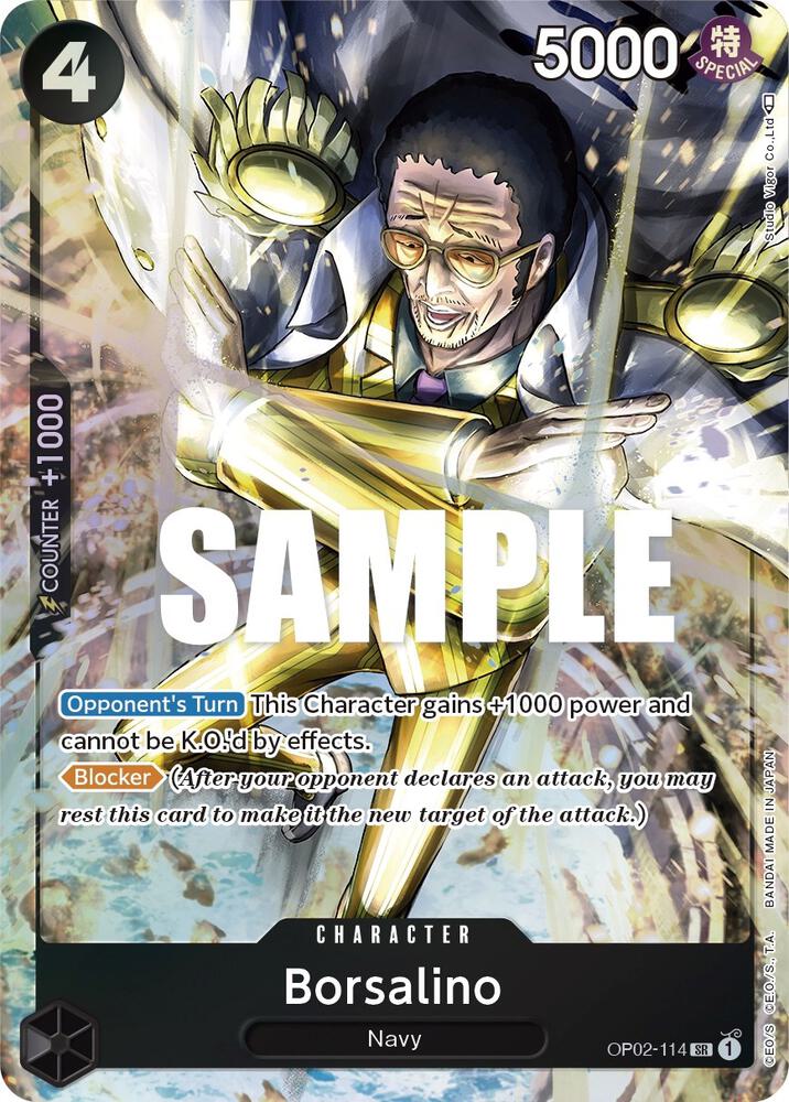 Borsalino - Alternate Art - Foil (Paramount War)(OP02-114)(SR)
